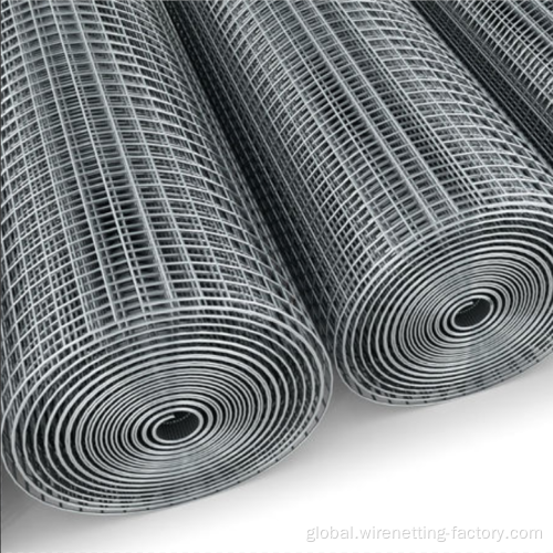 Black Welded Wire Fence Factory price 1x1 galvanized welded wire mesh rolls Manufactory